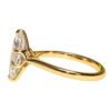 Alternate view 1 of marquise tulip solitaire ring with six-prong setting in yellow-tone silver