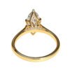 Alternate view 2 of marquise tulip solitaire ring with six-prong setting in yellow-tone silver